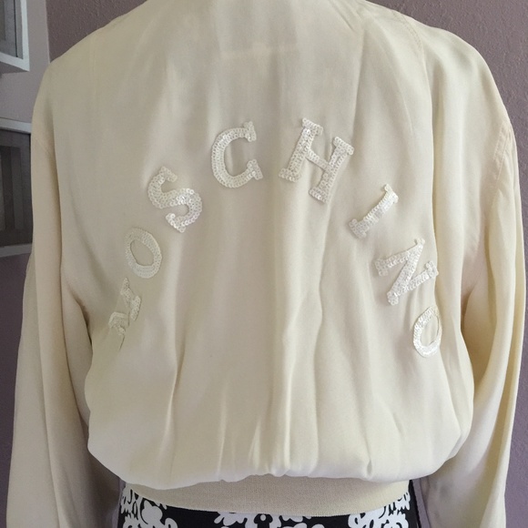 SOLD MOSCHINO Vintage Bomber Jacket Sequin Italy 8 - Picture 2 of 16